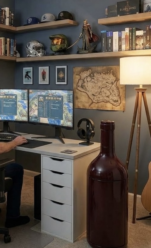 Customer photo — home office setup